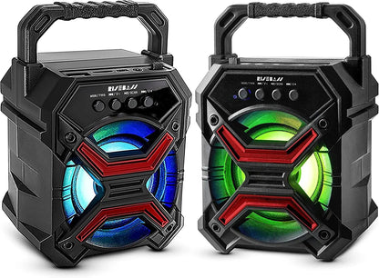 Risebass Portable Wireless RGB Party Bluetooth Speaker