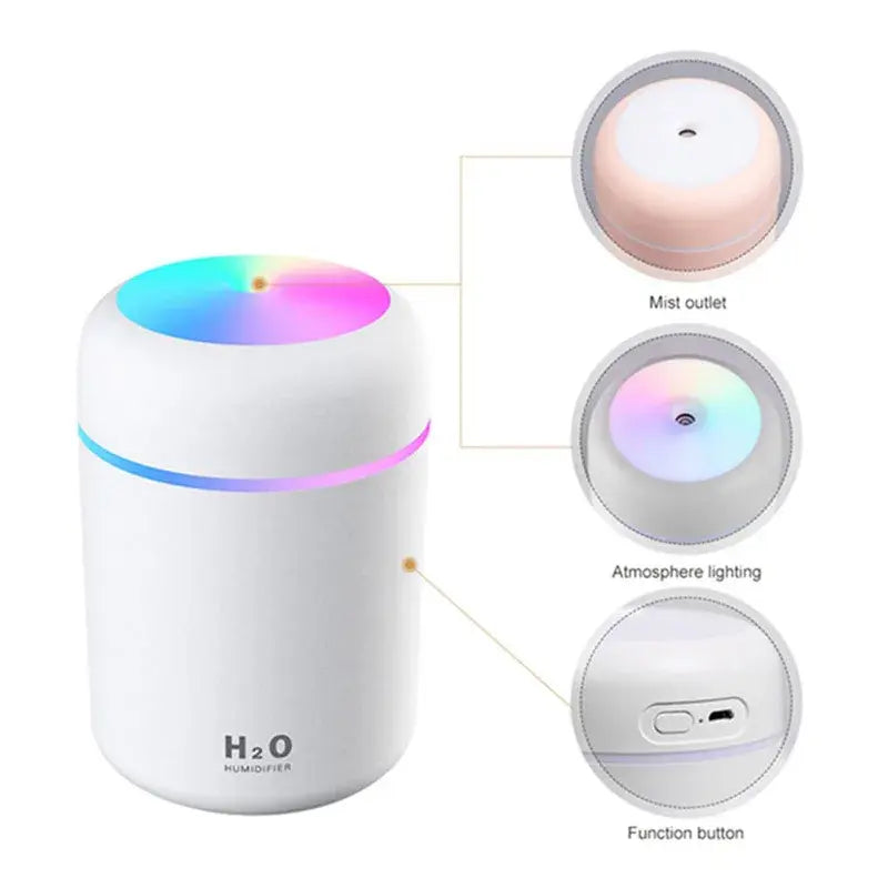 Mini Portable RGB Desk Air Humidifier