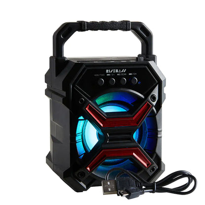 Risebass Portable Wireless RGB Party Bluetooth Speaker