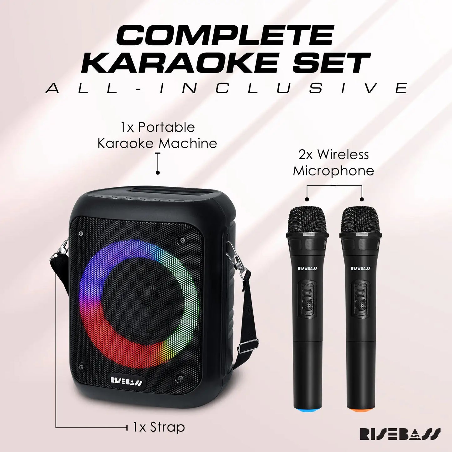 Risebass Complete Karaoke Machine Set